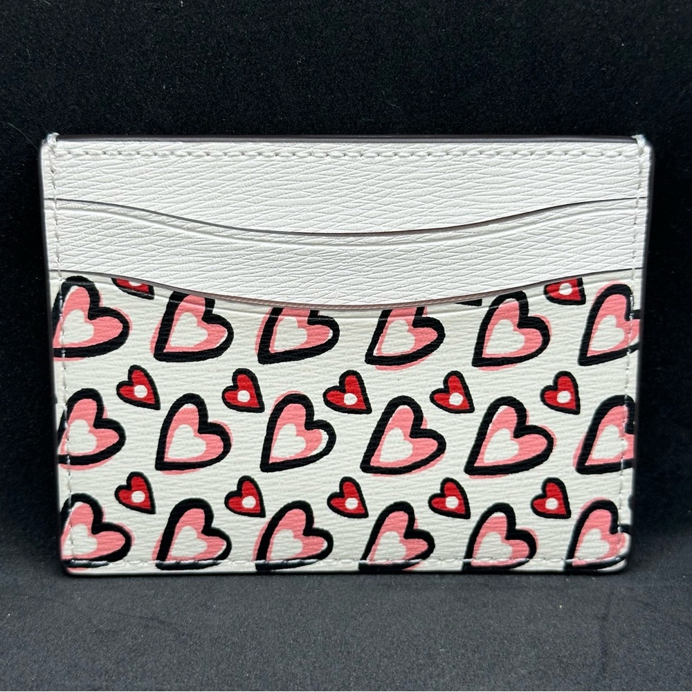 Kate Spade New York Morgan Heart Print Card Holder Cream Multi - Picture 8 of 9